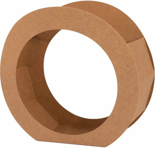 Folia Laternenrohlinge aus Kraftkarton, 5 Stück, Durchmesser: 19 cm - Bild 1