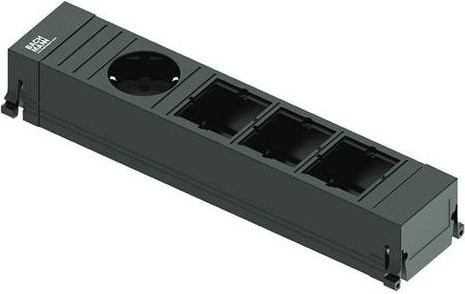 Bachmann POWER FRAME Steckdosenleiste mit GST18i3 Eingang in Schwarz - Bild 1