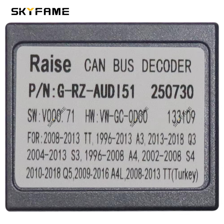 Skyfame 16pin Kabelbaum Adapter mit Canbus Box für Audi A4 S4 TT A6 A3 S3 Android Radio OD-AD-01 G-RZ-AUDI51 - Bild 2