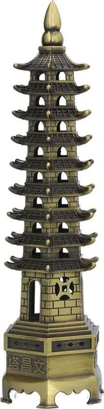 WenChang Dekoration aus Metall in Gold, Vintage Stil, Höhe: 25 cm - Bild 1