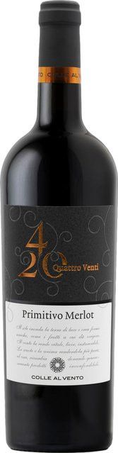 Colle al Vento Rotwein Primitivo Merlot, 2024, Apulien, trocken, 0,75 l - Bild 1