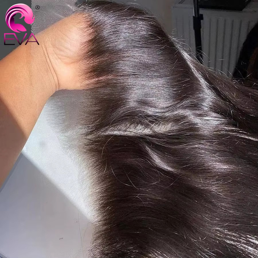 Eva Hair Brasilianisches glattes Echthaar HD Lace Frontal - Bild 5