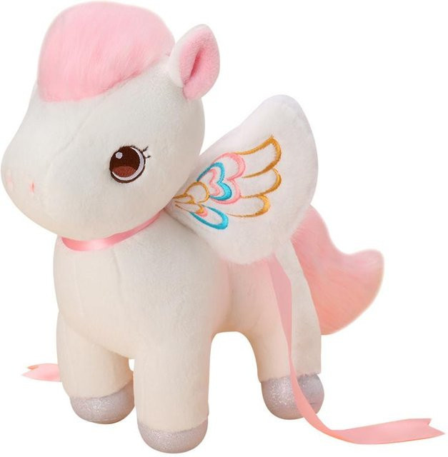 Yiran toy Weißes Pferd Puppe Plüschtier, 13cm - Bild 1