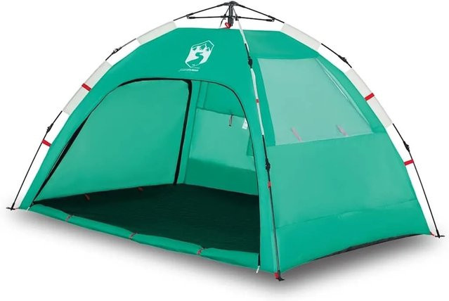Furnicato Strandzelt in Meergrün mit Quick Release System, B/T/H: 201 x 146 x 125 cm - Bild 1
