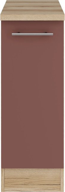 OPTIFIT Bari407 Küchen-Unterschrank in Rostrot mit modernem Design und melaminbeschichteter Qualitätsspanplatte, Breite: 30 cm - Bild 1