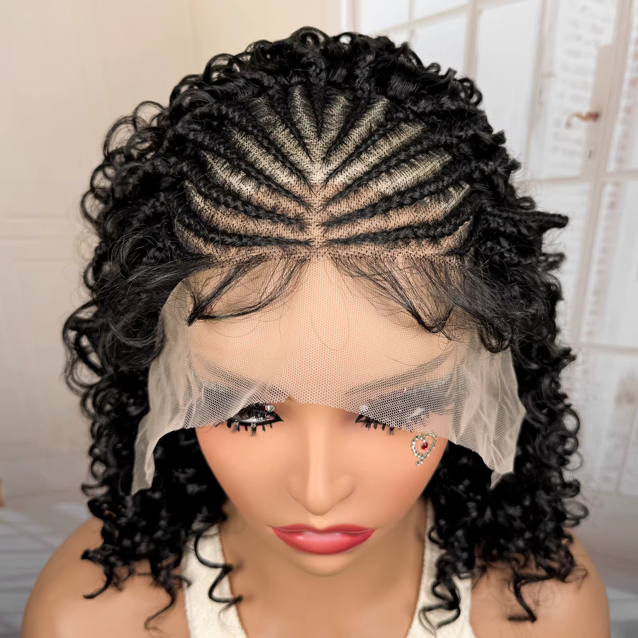 Utimate Lace Front Braids Perücke, synthetisch, 16 Zoll, Damen - Bild 4