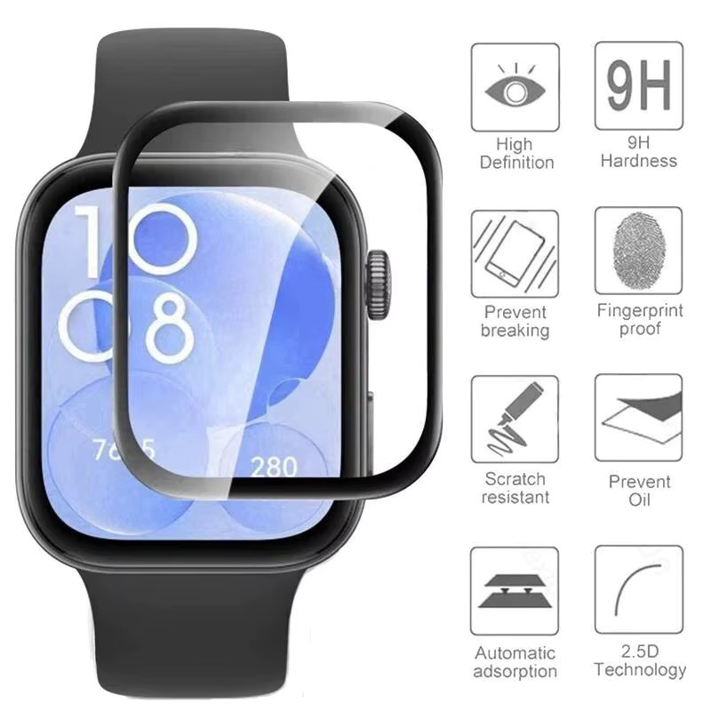Displayschutzfolien Huawei Watch Fit 3, Silikon, transparent, Unisex - Bild 5