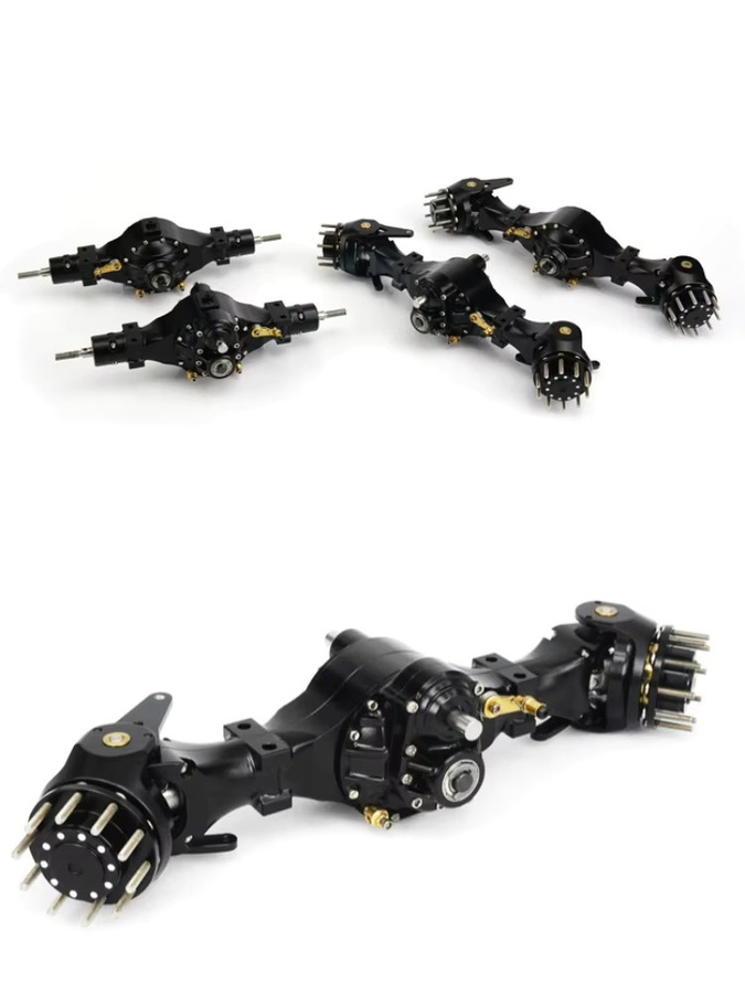 LESU RC Differential Lock Flansch Achse, 1:14, Zubehör, Metall, Schwarz - Bild 2