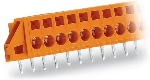 WAGO 231-635/023-000 Federkraftklemmblock 5-polig in Orange 50 Stück - Bild 1