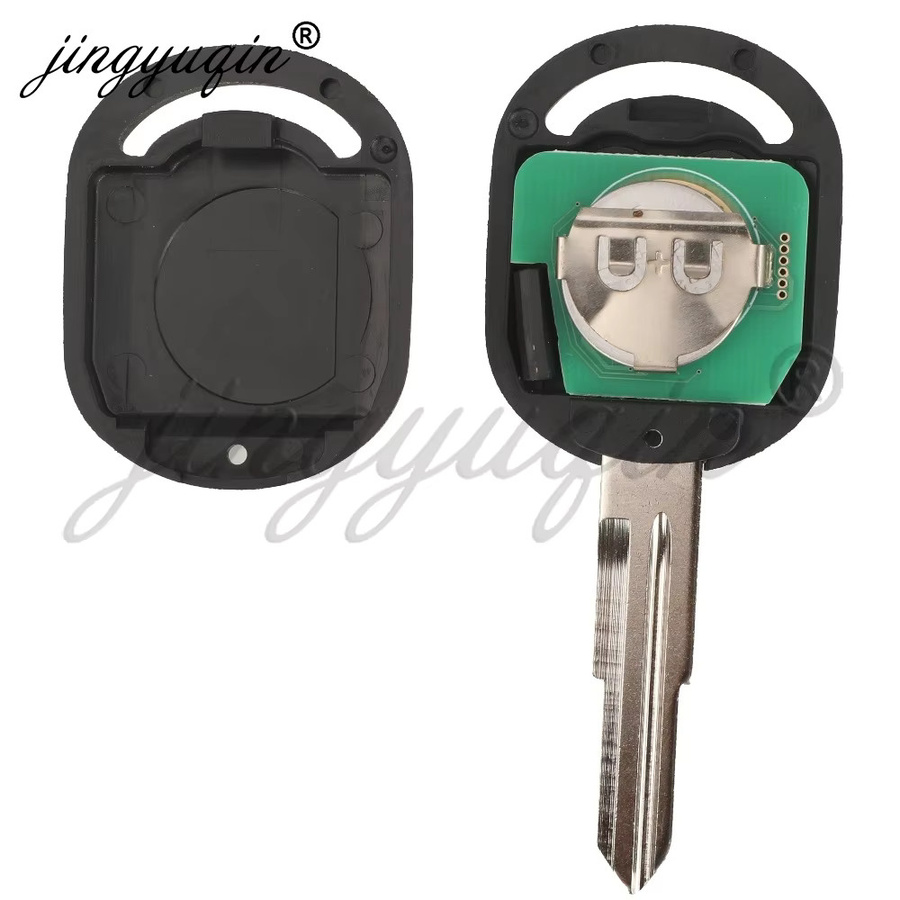 Jingyuqin Auto-Fernbedienungsschlüssel für Chevrolet Aveo Optra Daewoo Nubira, Farbe: Schwarz, 433,92 MHz ASK 4D60 Chip - Bild 4