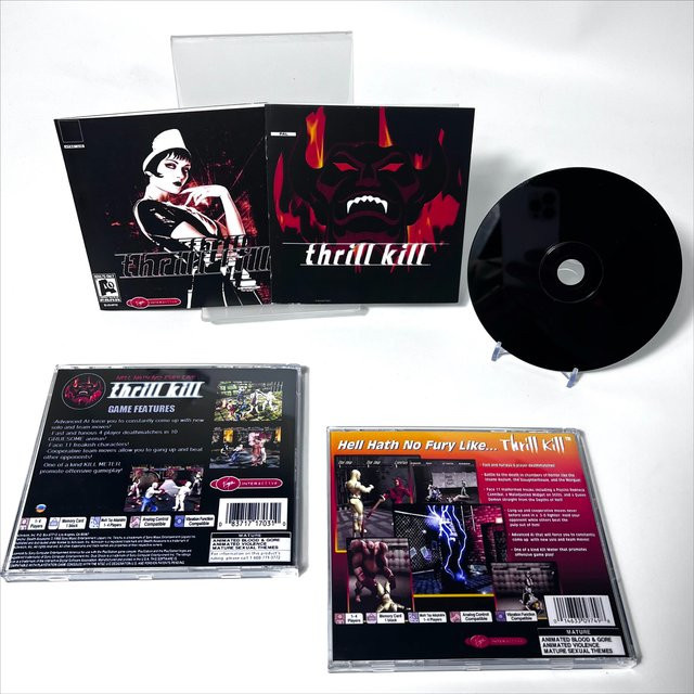 Thrill Kill Spielkopie-CD für PlayStation mit Handbuch, NTSC U/C J PAL-Version, Action-Spiel in Multicolour - Bild 1