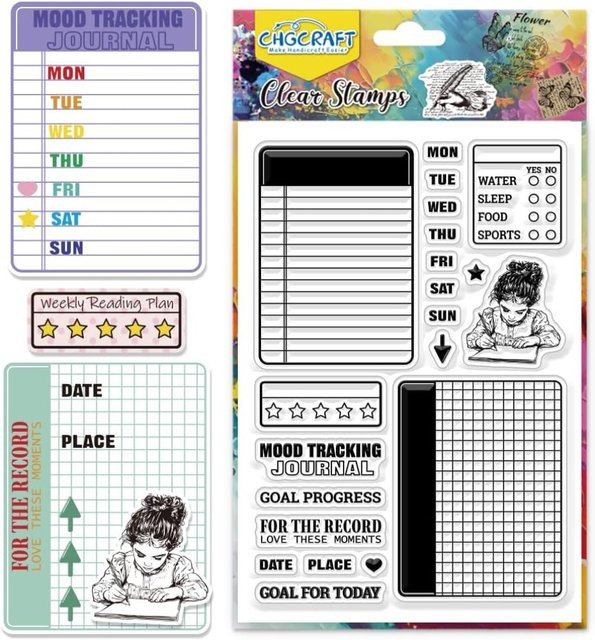 Transparenter Notebook Stempel für Scrapbooking und DIY Kartenherstellung in Kunststoff - Bild 1
