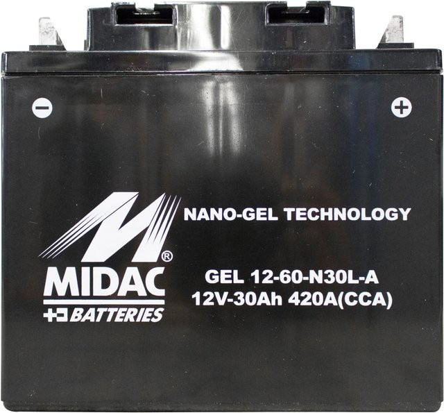 Güde Gel-Batterie 53030, 12 V, 30 Ah, Schwarz - Bild 1