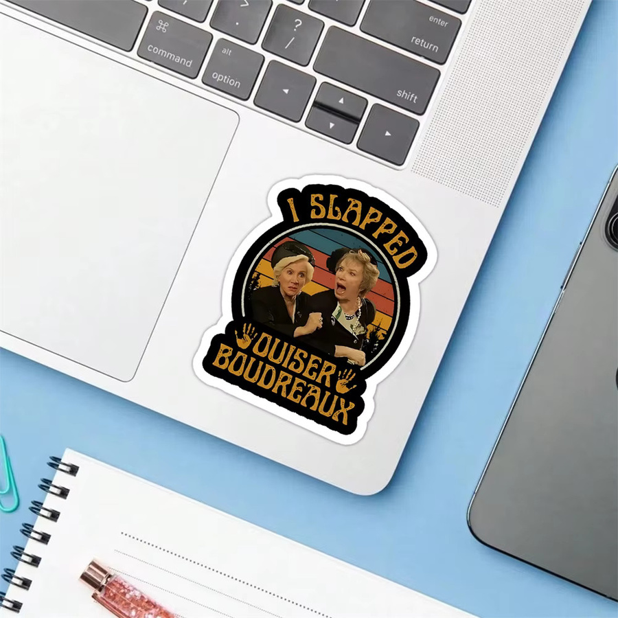 10 Stück I Slapped Ouiser Boudreaux Stahl-Magnolias Vinyl-Aufkleber, Mehrfarbig, für Autos, Laptops und Wände - Bild 6