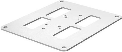 OBO Bettermann Bodenplatte ISSBP140110RW in Reinweiß, Durchmesser: 170 mm - Bild 1