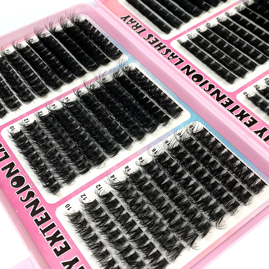 UMIRYAO Wimpernbuch, 500 Stück, Cluster-Wimpern, 10–18 mm, Unisex - Bild 4