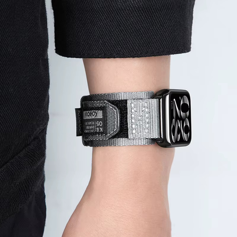 Uhrenarmband Nylon, Schwarz, Unisex - Bild 4