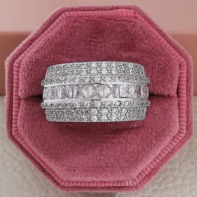 Verlobungsring 925 Silber, Zirkonia, Damen - Bild 1