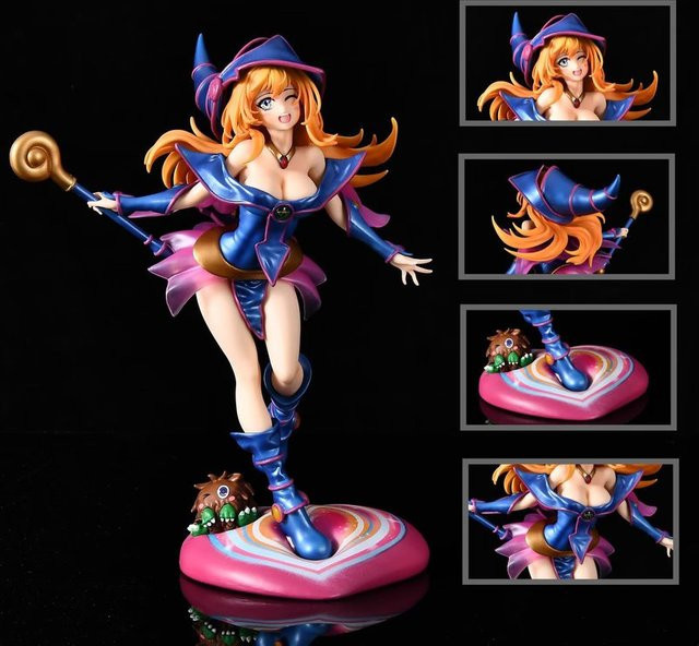 Bandai Yu-Gi-Oh!, Dunkle Magierin, Anime-Sammelfigur, PVC-Modell - Bild 1