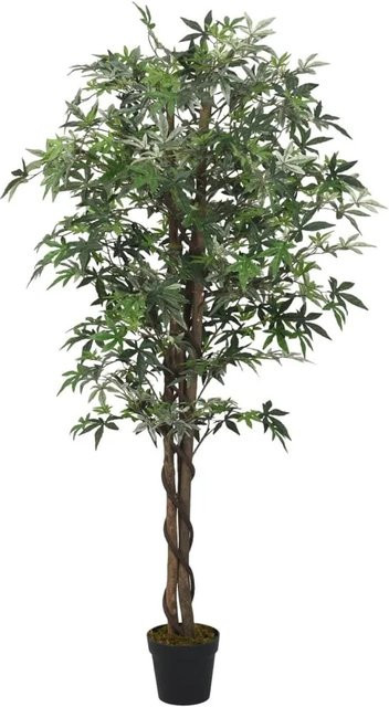 Künstlicher Ahornbaum von furnicato in Grün mit 336 Blättern, Höhe: 120 cm - Bild 1