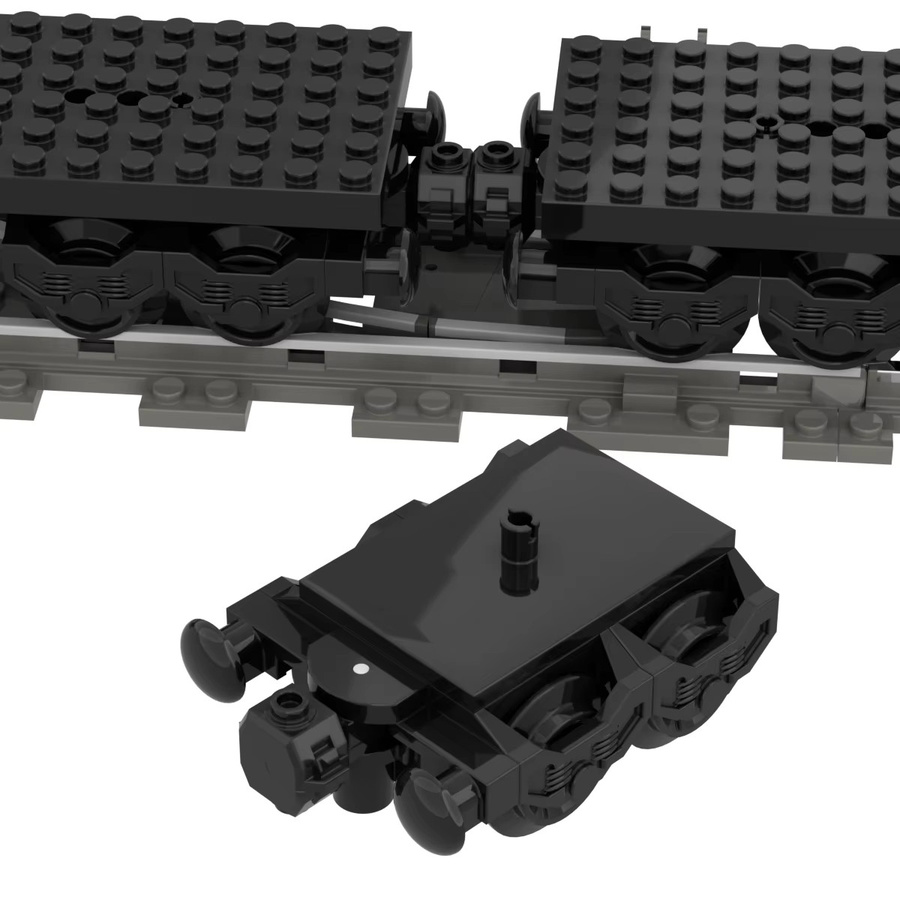 Sky Feather MOC City Train Magnetpuffer-Verbinder, Zubehör, Fahrzeuge - Bild 4