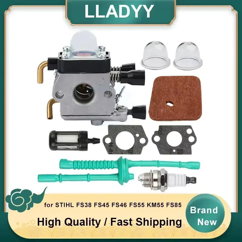 Vergaser für STIHL FS38 FS45 FS46 FS55 KM55 FS85 Stringtrimmer inklusive Kraftstofffilter und Vergaserdichtungen - Bild 3
