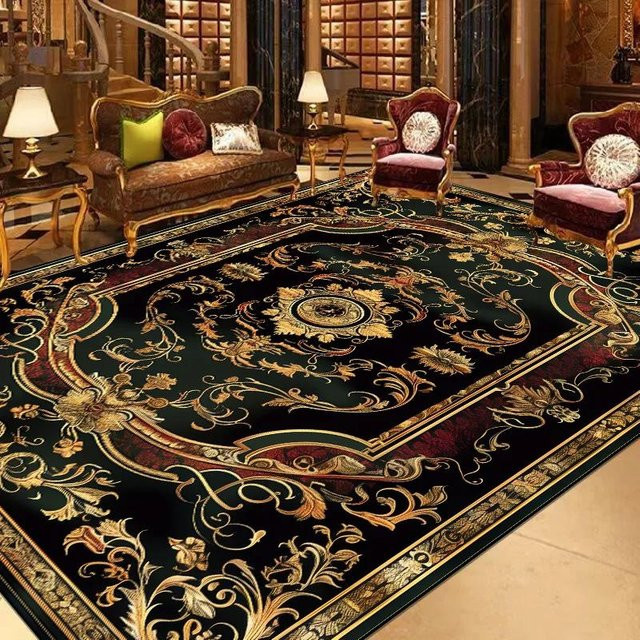 Karpetti Teppich in Übergröße, moderner orientalischer Design-Bodenmatten, rutschfest und waschbar, B/T: 140 x 200 cm, Mehrfarbig - Bild 1