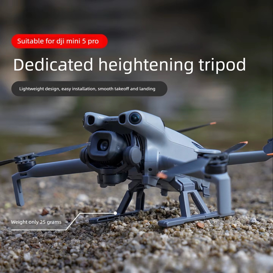 DJI Mini 5 Pro Faltbares Fahrwerk als Klappständer und Landebeinschutz in Grau - Bild 2