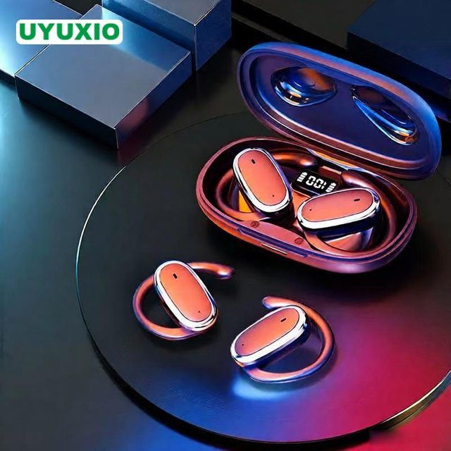 UYUXIO AI-Sprachübersetzung kabellose In-Ear Kopfhörer mit Echtzeit-Übersetzung für 144 Sprachen, Bluetooth 5.4, Schwarz - Bild 1