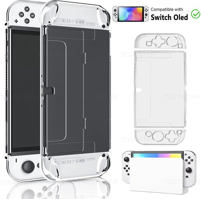 Transparente TPU-Schutzhülle für deine Nintendo Switch OLED Konsole - Bild 1