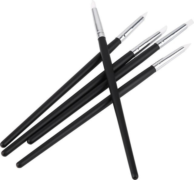Igeteck Nailart-Skulptur-Silikonstift-Set, 5-teilig, black - Bild 1