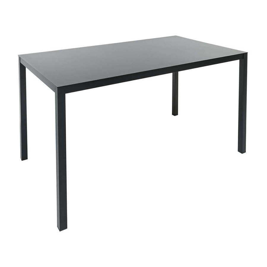 Jan Kurtz Tisch Aria aus Aluminium in Schwarz mit pulverbeschichtetem Gestell, B/T/H: 180 x 90 x 75 cm - Bild 2