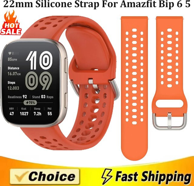 Amazfit Uhrenarmband Silikon, 22 mm, Unisex - Bild 1