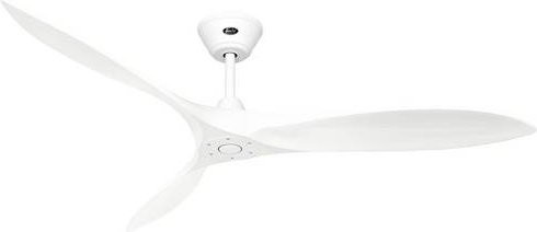 CasaFan ECO AIRSCREW 152 MW-MW Deckenventilator Weiß matt mit Fernbedienung und Winterbetrieb, Durchmesser: 152 cm, Höhe: 27,5 cm - Bild 1