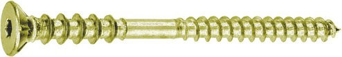 GECCO Justierschrauben TX in Gold, 100 Stück, Durchmesser: 6 mm, Länge: 145 mm - Bild 1