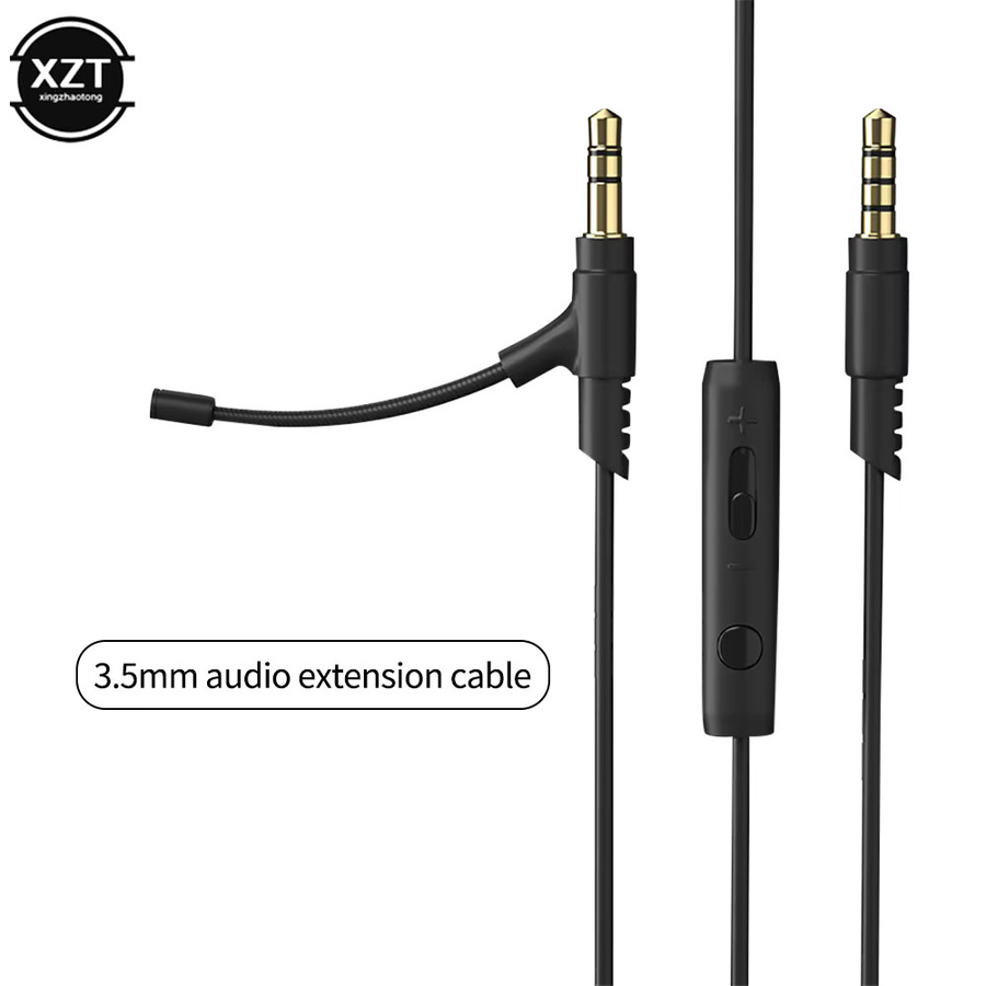 V-MODA Universal Boom Mikrofon Kabel mit 3,5 mm Klinkenanschluss und Kondensatormikrofon in Schwarz für Gaming Headsets, PC und Telefon, Länge: 1,2 m - Bild 2