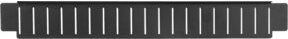KS Tools Grobteiler geschlitzt schwarz B/T/H: 39,3 x 5,1 x 0,12 cm - Bild 1