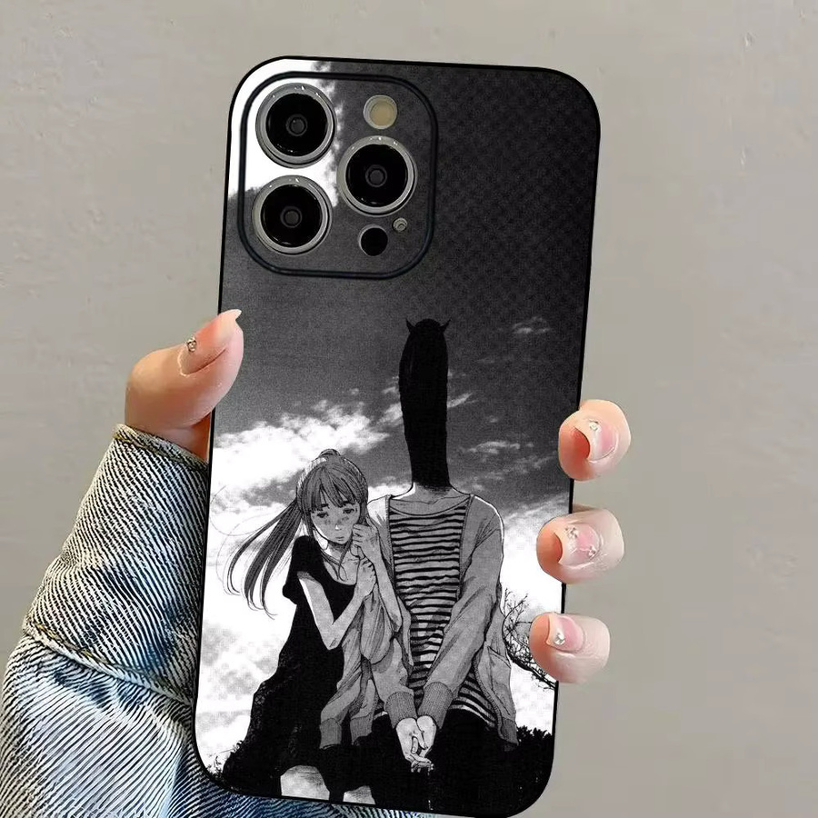 O-Oyasumi Punpun Anime Handyhülle für iPhone 16 15 14 13 12 11 Pro Max Plus Mini aus weichem TPU in Multicolour - Bild 2