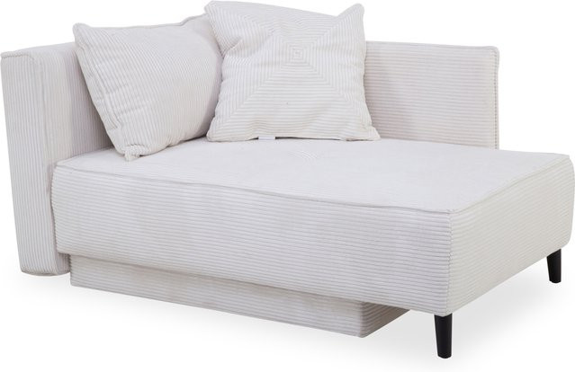 Schlafsofa HARPER JEFFERSON in Beige mit Cordstoff und Schlaffunktion - Bild 1