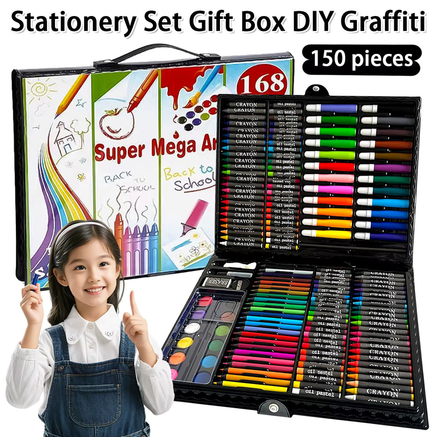 Multicolour Malutensilien-Set für Kinder mit Aquarellfarben, Pinseln, Farbstiften und Stifthalter zum Skizzieren - Bild 6