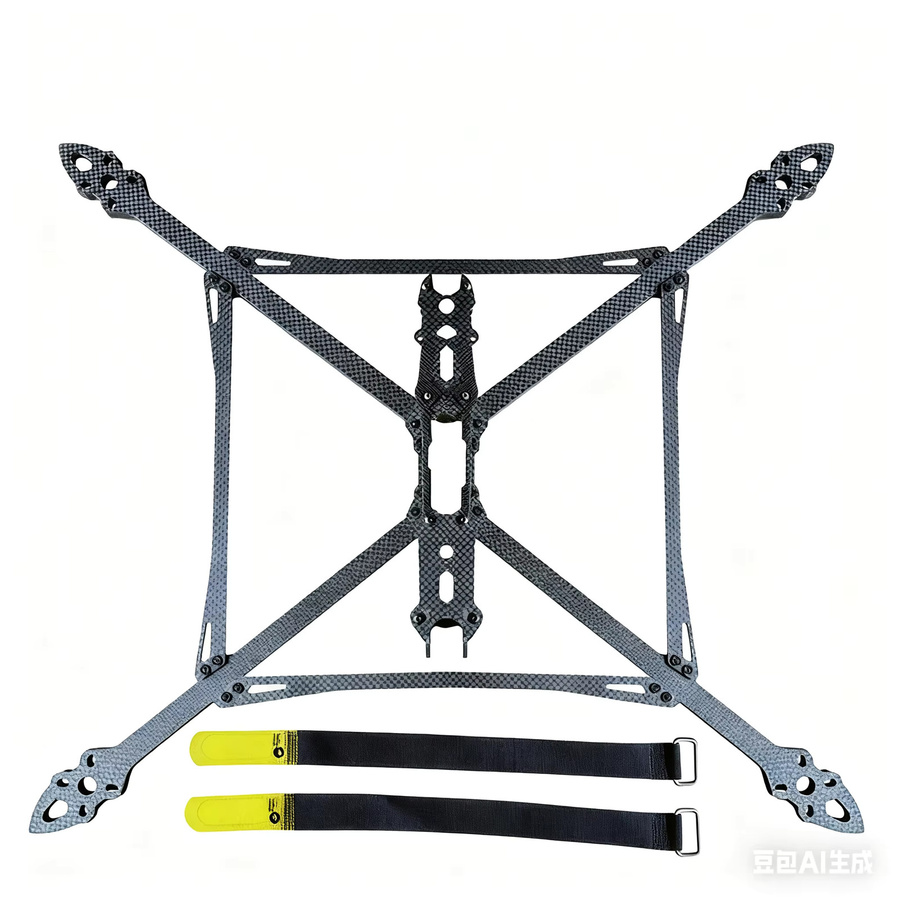 Foxhound Mark4 V2 13 Zoll FPV Drone Rahmen in Schwarz aus 3K Carbon Faser, H-Typ für Freestyle, Long Range und Racing Drone - Bild 2