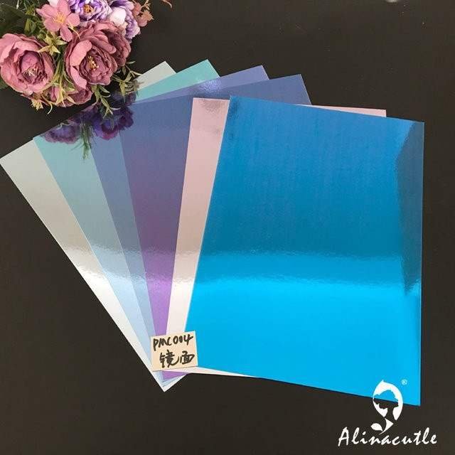 Alina Scrapbooking Papier Set, 6 Farben in Blau-Tönen, A4, 250 g/m² - Bild 1
