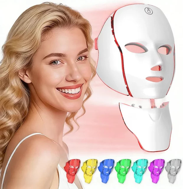 Yaoshea LED-Gesichtsmasken- und Hals-Set, 120 LEDs, Unisex - Bild 1