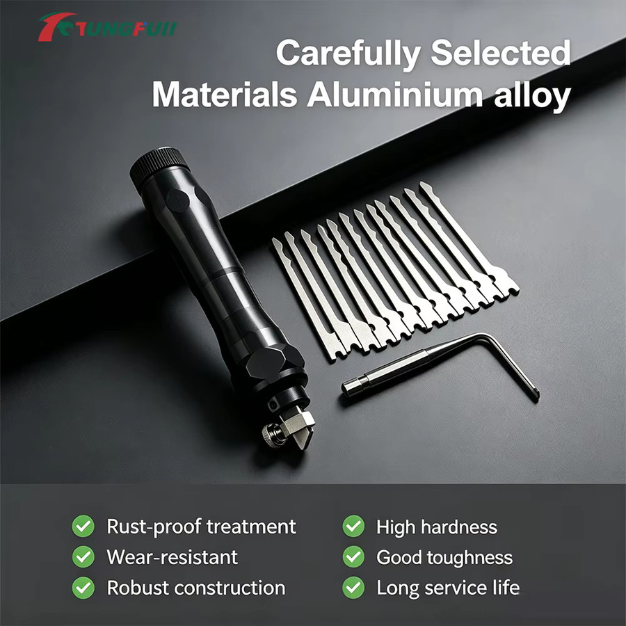 Tungfull Elektrisches Lockpicking-Set Schwarz – Wiederaufladbares Professionelles Schlosserwerkzeug-Kit mit Ersatzklingen - Bild 5