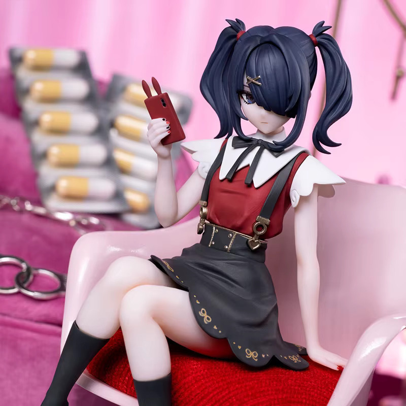 Bandai Needy Girl Overdose Sugar Sugar Chaotian Sauce Spielfigur, Sitzende Pose, 13cm - Bild 6