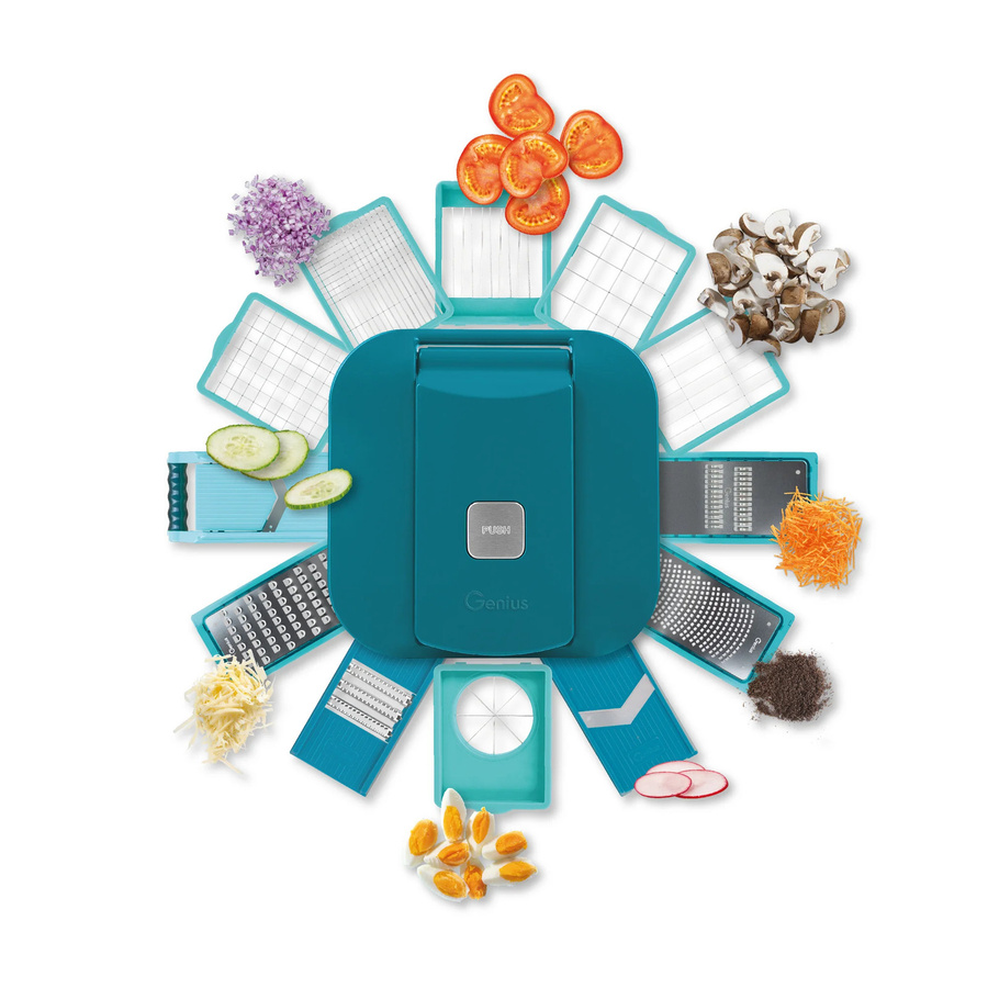 Nicer Dicer Chef Professional Gemüseschneider, 23-teilig, Blau - Bild 2