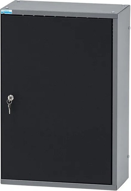 Küpper Hängeschrank eintürig mit 2 Fachböden in Schwarz-Hellgrau B/T/H: 60 x 40 x 20 cm - Bild 1