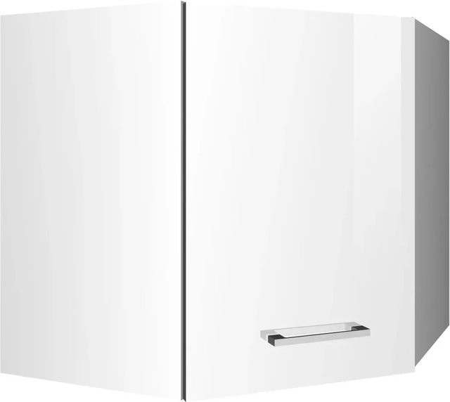 Held Möbel Küchen-Eck-Hängeschrank Mailand Hochglanz Weiß, Höhe: 60 cm - Bild 1