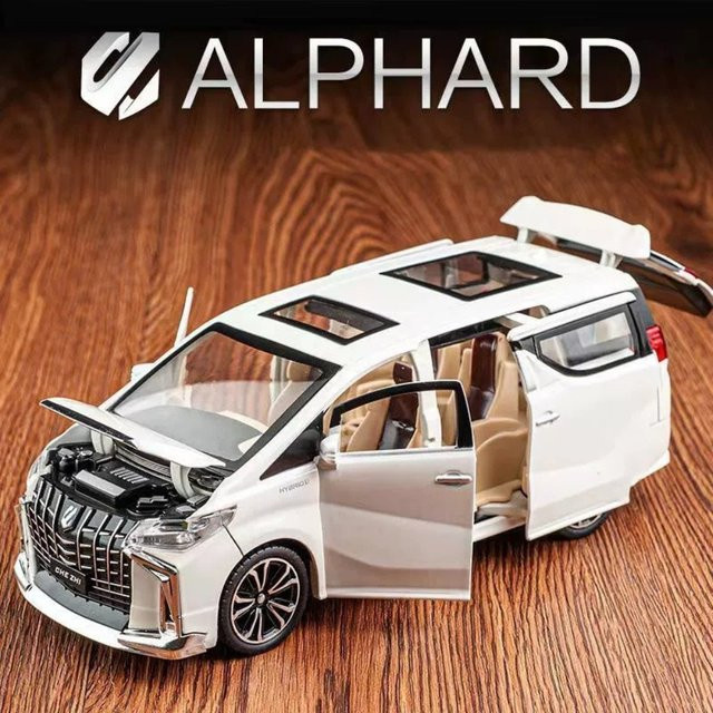MAKEDA Alphard RAV4 Legierungsmodell, Druckgussauto, 1:24, mit Sound und Licht - Bild 1