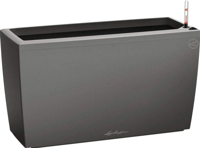 Lechuza Pflanzgefäß Cararo Premium Anthrazit metallic B: 75 cm, T: 30 cm, H: 75 cm - Bild 1